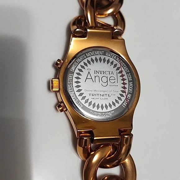 Invicta Angel Lady Rose Gold, Chunky Chain Women's Watch Quartz - Picture 4 of 10